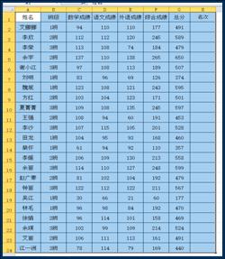 选定排序数据区域