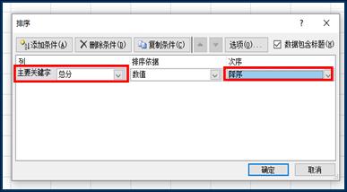 主要关键字与升降序