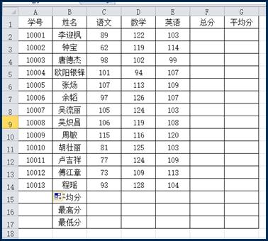 工作表
