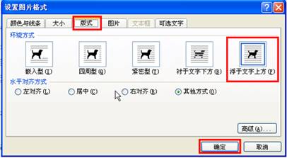 设置图片格式新的对话框