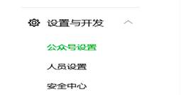 “设置与开发”菜单
