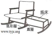 一款木质的母子联合休闲椅