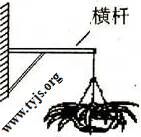 如图所示的花架横杆主要承受什么力?
