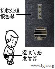 一款婴儿尿湿报警装置