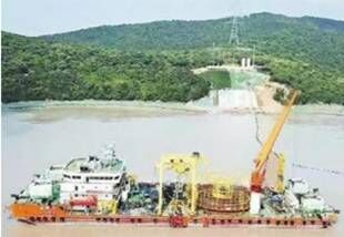 500千伏海底电缆成功登陆舟山大鹏山岛