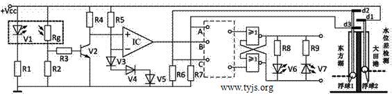 进水闸门控制实验电路