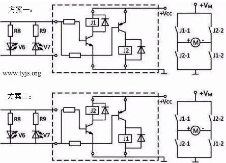 用两个继电器来控制电机的正转和反转设计电路答案