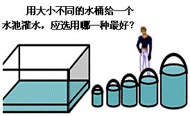 用大小不同的水桶给一个水池灌水哪一种最好